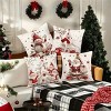 Lomsoe 4pcs Set, Christmas Reindeer Pillow Covers, Festive Atmosphere Gift Decor, Suitable for Sofa,Decorative Pillow Covers,Christmas Gift. - 2 of 4