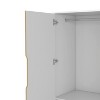 Depot E-Shop Armoire, Double Door Cabinets, Five Shelves, Hanging Rod, Two Open Shelves - 4 of 4