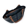 The Sak Women's Bolinas Leather Satchel, Indigo, One Size US - 3 of 4