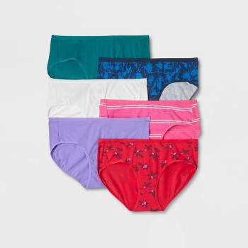 Hanes Women's Comfort Flex Fit Stretch Microfiber Modern Brief Underwear,  6-Pack