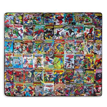 Surreal Entertainment Marvel Spider-Man 60th Anniversary Special Edition Blue Throw Blanket