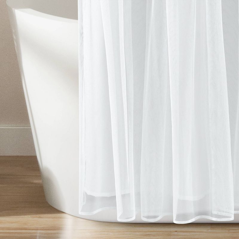 Tulle Skirt Color Block Shower Curtain - Lush Décor, 5 of 11