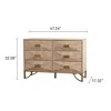 NicBex Drawers Dresser for Bedroom,MDF Dresser with Large Storage Space,Dressers for Kids Room,Living Room,Entry and Hallway,Natural - 3 of 4