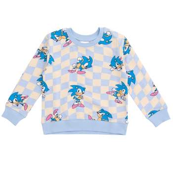 SEGA Sonic the Hedgehog Girls French Terry Sweatshirt Little Kid to Big Kid