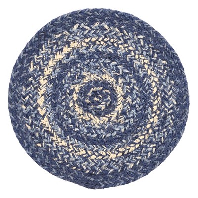 Great Falls Blue Jute Trivet 8"  VHC Brands