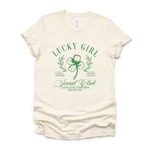 Lucky Girl Social Club Clover - Women's Short Sleeve Graphic T-Shirt - 1 of 4