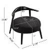CAVINAS Dining Chairs Kitchen Chairs?Accent Chair Fabric Accent Seat with Metal Legs for Dining Room, Bedroom - 3 of 4