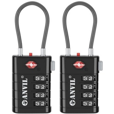 Approved Luggage Locks, 4 Digit Combination Travel Suitcase