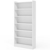 Resenkos Bookshelf, Bookcase Standing Shelf Unts,Wood Bookcase, 72" Tall Bookshelf with 6-Tier Open Storage Shelves,White(6-Tier) - 3 of 4