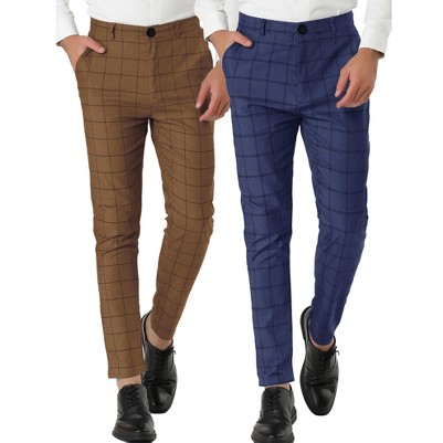 brown/navy blue