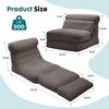 ELJGET Folding Sofa Bed, Convertible Comfy Sleeper Chair with Back Support, Foldable Floor Sofa Bed Couch - 2 of 4