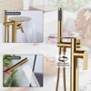 WOWOW Freestanding Bathtub Faucet with Waterfall Spout and Handheld Shower - 4 of 4