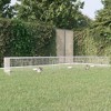 vidaXL 4-Panel Rabbit Cage Animal Playpen - Outdoor Galvanized Iron Enclosure - Silver, 170.5"x42.9"x21.3" - 2 of 4