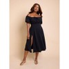 Rebdolls Women's Wrong Roads Over The Shoulder A-Line Skater Dress - 2 of 4