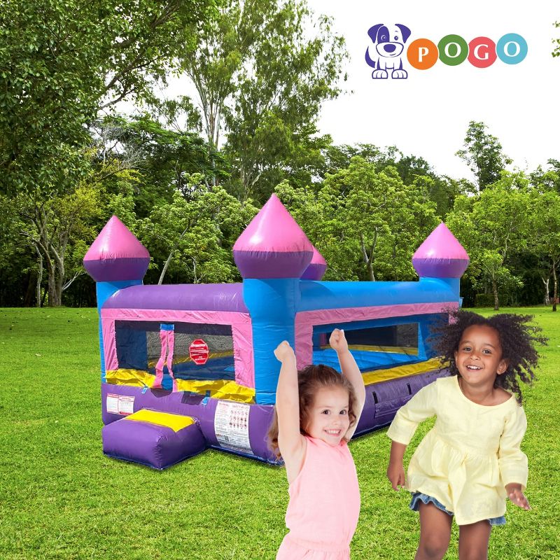 Pogo Crossover Kids Junior Inflatable Bounce House with Blower, Jumper, 3 of 8