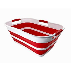 SAMMART 21L (5.5 Galloons) Collapsible Plastic Storge Basket / Washing Tub - 1 of 4