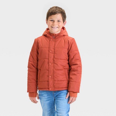 Boys' Solid Puffer Jacket - Cat & Jack™ : Target