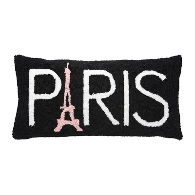 C&F Home 12" x 24" Paris Hooked Throw Pillow