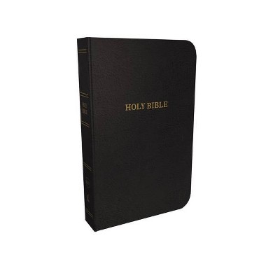 KJV, Thinline Reference Bible, Bonded Leather, Black, Indexed, Red Letter Edition - by  Thomas Nelson (Leather Bound)