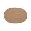 Unique Bargains Trivet Oval Rope Coaster Cotton Non-Woven Fabric 12.6"x8.66"x0.31" - 3 of 3