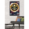 Trends International NBA Denver Nuggets - Maximalist Logo 23 Framed Wall Poster Prints - 2 of 4