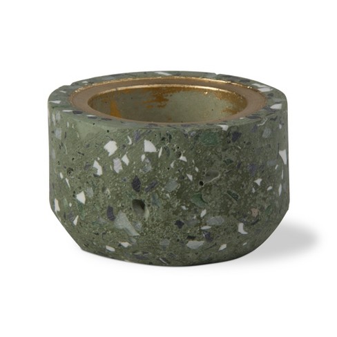 Tealight Candle Holder (Terrazzo) Black / 1 Pack