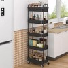 MaseiKar Rolling Utility Cart with Drawer, Utility Cart Made of Multifunctional Storage Organizer Tool for Kitchen, Bathroom, Living Room, Office - 2 of 4