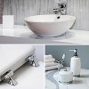 Attop Toilet Seat with Chrome Hinges will Never Come Loose, Elongate White - 4 of 4