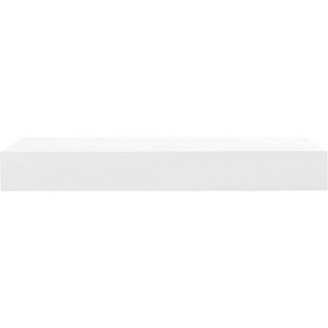 Kiera Grace 12" Maine Wall Shelf White: Traditional Style, No Assembly, MDF Composite, Includes Mounting Hardware - 1 of 4