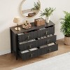 Fluted Dresser 47.2 Inch Wide, 6-Drawer Wood Dresser for Bedroom, Modern Chest of Drawers,Storage Organizer Cabinet for Living Room, Hallway - 4 of 4