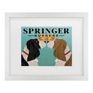 Trademark Fine Art - Ryan Fowler Springer Burgers Matted Framed Art - 1 of 4