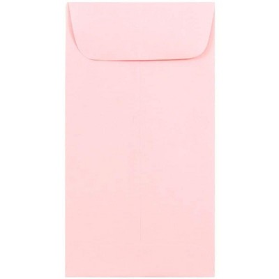 JAM Paper #7 Coin Business Envelopes 3.5 x 6.5 Baby Pink 1526773I