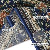 Vintage Area Rugs, Indoor Non-Slip Floral Print Accent Carpet, Stain-Resistant Soft Indoor Mat - 4 of 4