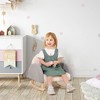 Qaba Kids Sofa, Rocking Toddler Sofa Chair with Solid Wooden Frame, Faux Lamb Fleece Fabric for Nursery, Kindergarten, Playroom, Bedroom - 2 of 4