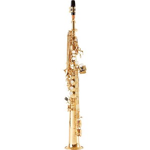 Allora ASPS-550 Paris Series Straight Soprano Sax Lacquer Lacquer Keys - 1 of 4