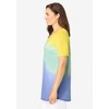 Woman Within Plus Size Short-Sleeve V-Neck Shirred Tee - 4 of 4