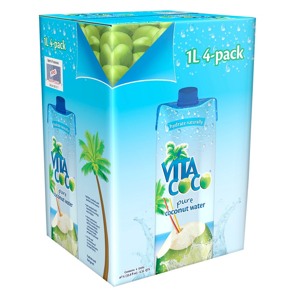 UPC 898999000015 product image for Vita Coco Pure - 4pk/1 L Cartons | upcitemdb.com