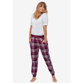 Lands' End Women's Plus Size Print Flannel Pajama Pants - 1x