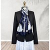 Wrapables Silk Like Satin Polyester Large Scarf Wrap, Navy Regal - image 3 of 4