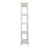 71.5" Farmhouse Wood Shelving Unit White - Olivia & May: 5-Tier Storage, No Assembly Required - 2 of 4