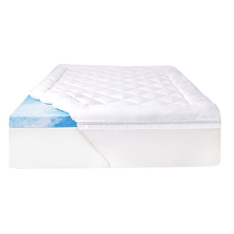 Sealy SealyChill 4" Memory Foam Mattress Topper with Cover, 4 of 9