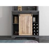TIRAMISUBEST 31 Inch Farmhouse Barn Door Bar Cabinet For Living Room, Dining Room - 3 of 4
