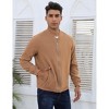Mens Bomber Jackets Faux Suede Lightweight Flight Jacket Zip Up Active Coat - 2 of 4