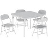 Boys and Girls Folding Table and Chairs Set of 3, Portable Table and Chair with Pu Soft Cushion, Suitable for Eating, Reading and Playing - 4 of 4