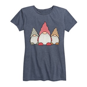 Women's - Instant Message - Three Gnomes Short Sleeve Graphic T-Shirt - 1 of 4