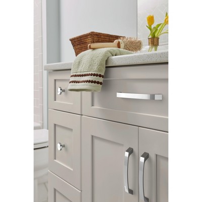 Modern Polished Chrome Arch Cabinet Pull with Mounting Hardware