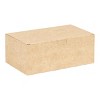 Inno-Pak Snack Box Brown Kraft Recyclable & Compostable - Case of 250 - 2 of 3