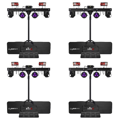 CHAUVET DJ Gig Bar Move 5-in-1 LED Lighting System with 2 Moving Heads.