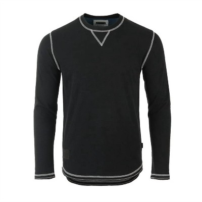 Men's 's Crewneck Raw Cut Edge Vintage Tee - ZIMEGO