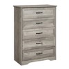 6 Drawers Dresser for Bedroom with Wide Metal Handle,Farmhouse Wooden Dresser,Natural Texture for Bedroom,Living Room,Kids Room-Grey - 2 of 4